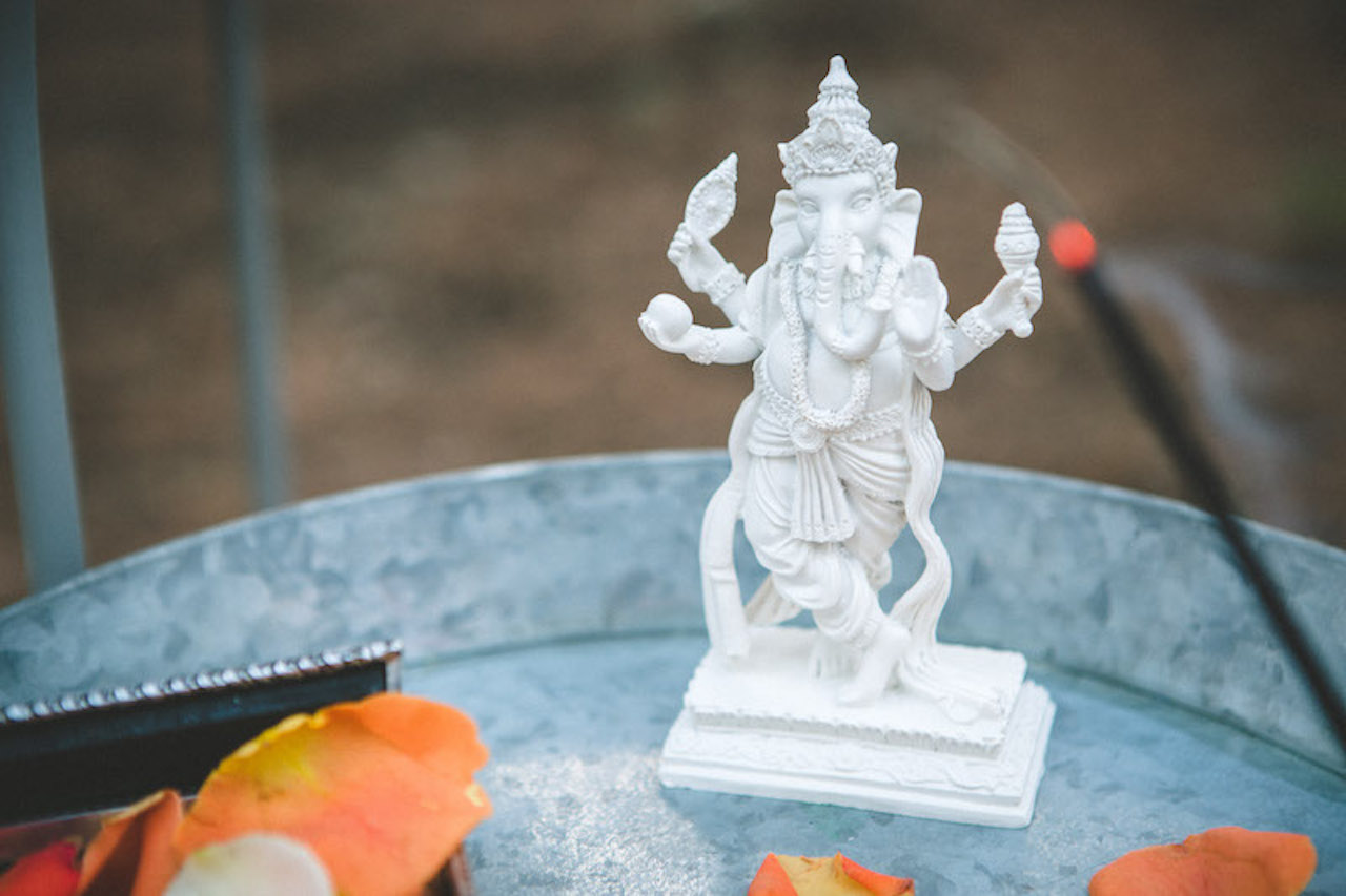 A statue of the Hindu god Ganesh